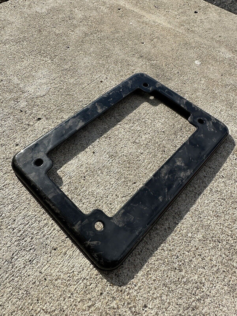 Forged Carbon Fiber Motorcycle License Plate Frame