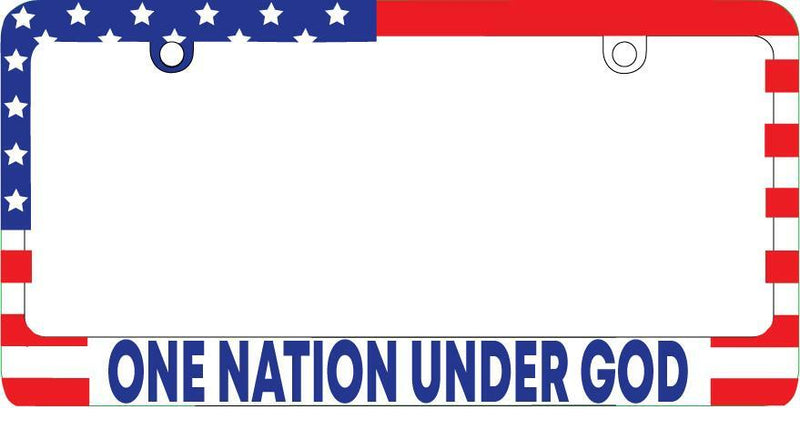 One Nation Under God 3D USA Flag Plastic License Plate Patriotic  Mod-GRAPH9856236-3918