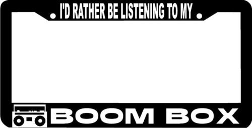 BOOM BOX License Plate Frame