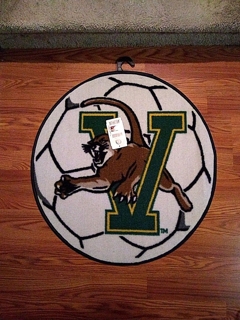 NCAA Vermont Catamounts Area Rug NEW 27" Diameter Round Soccer Ball