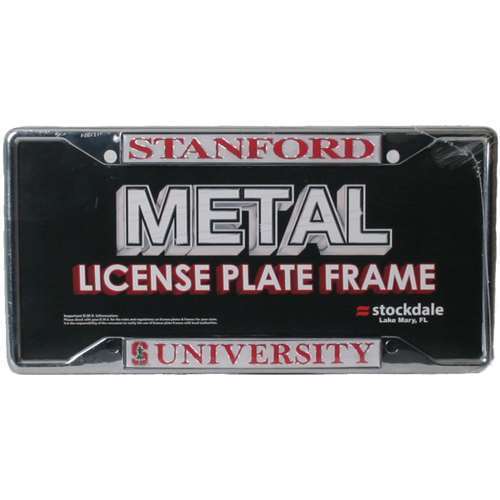 NCAA Stanford Cardinal Metal License Plate Frame w/Domed Insert