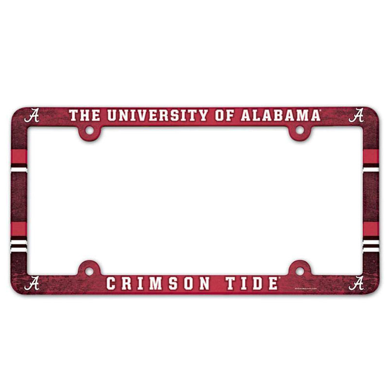 Alabama Crimson Tide Plastic Full Color License Plate Frame
