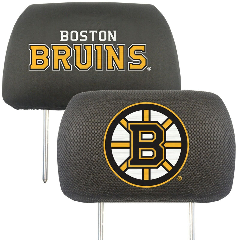 NHL Boston Bruins 2-Piece Embroidered Headrest Cover