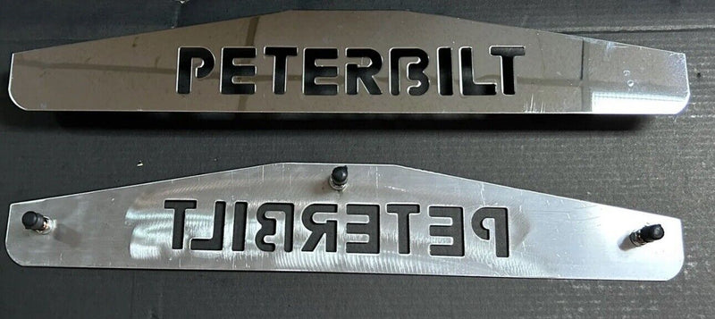 Pair Chrome Mud Flap Weights 24" X 4" x3 Welded Stud - peterbilt