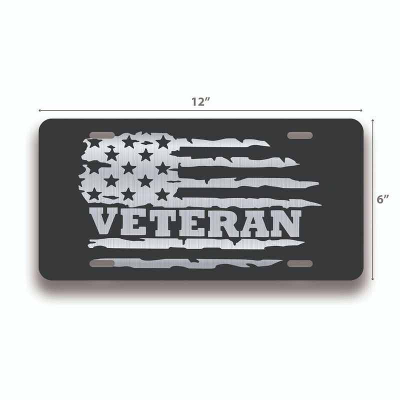 USAF USMC Army Navy Veteran License Plate; Military Vet License Plate; VLP945