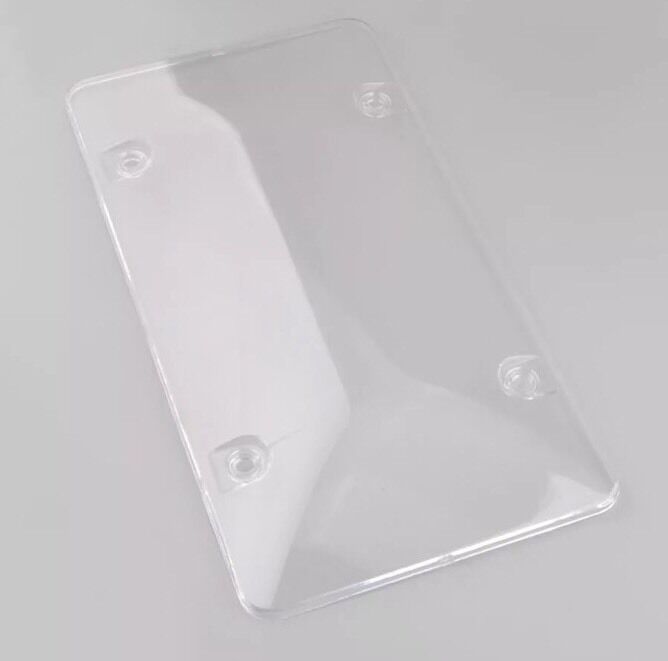 Transparent License Plate Frame Cover BUG Shield Plastic Protector US Auto 2Pcs