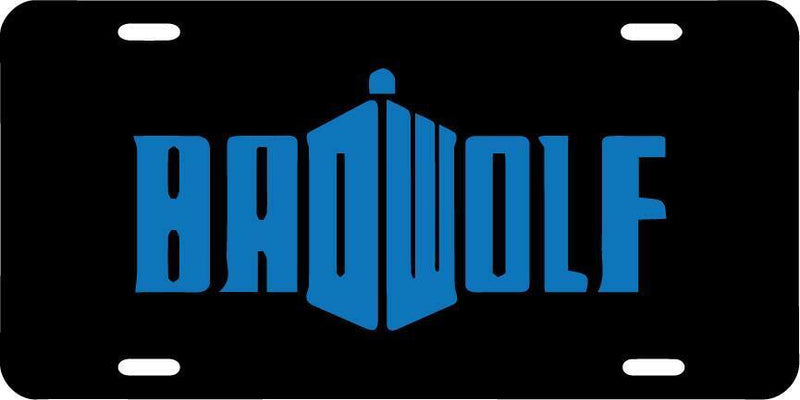 Bad Wolf Vanity License Plate Doctor Who  Mod-GRAPH9856236-7753