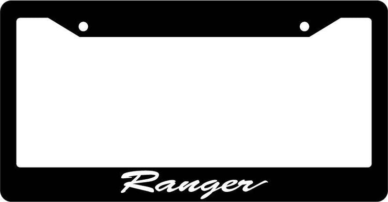 Black License Plate Frame CURSIVE RANGER Auto Accessory Novelty  Mod-GRAPH9856236-1957