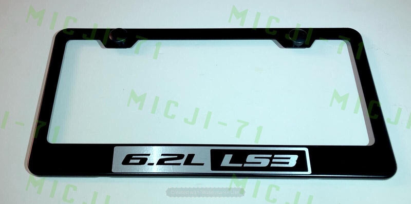 6.2L LS3 Stainless Steel License Plate Frame Holder Rust Free v1