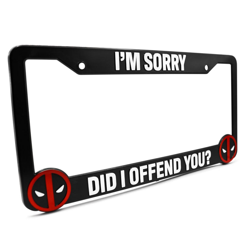 Deadpool "Did I Offend You?" License Plate Frame
