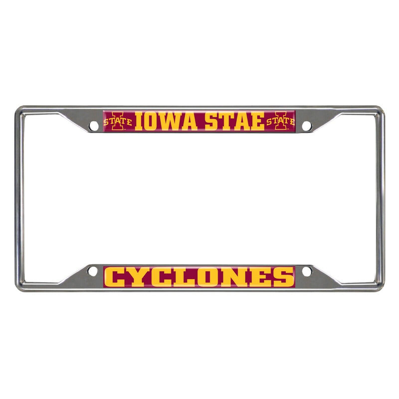 NCAA Iowa State Cyclones Chrome Metal License Plate Frame