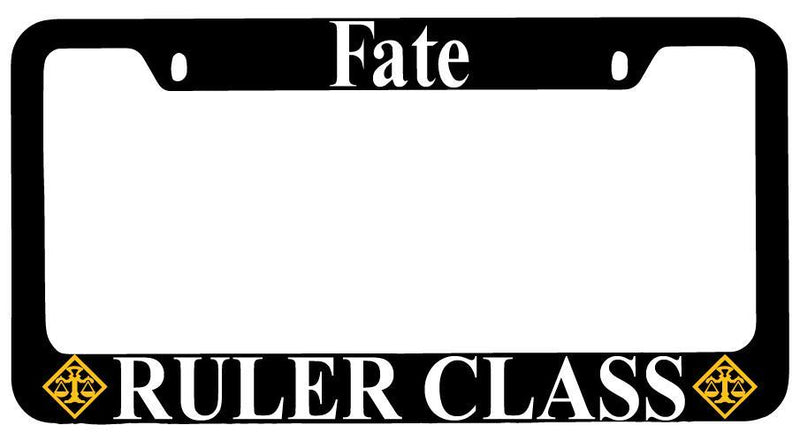 Fate Ruler Class Black METAL License Plate Frame Auto Anime  Mod-GRAPH9856236-8672