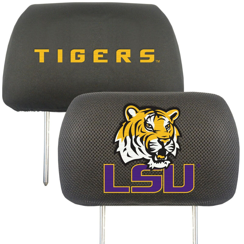 NCAA LSU Tigers 2-Piece Embroidered Headrest Covers