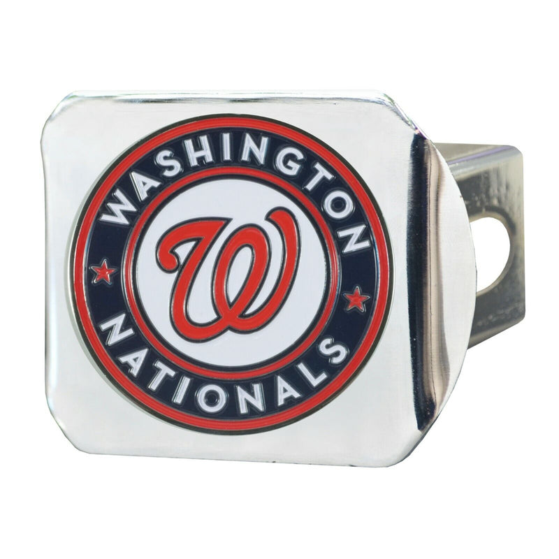 MLB Washington Nationals 3D Color on Chrome Metal Hitch Cover