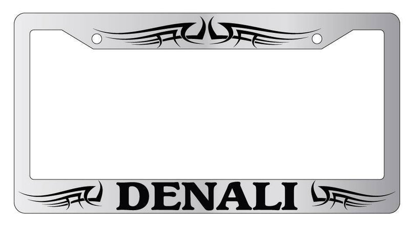 Chrome License Plate Frame DENALI TRIBAL 