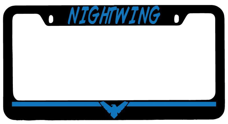 Nightwing BLUE Black METAL License Plate Frame Auto Accessory DC  Mod-GRAPH9856236-8752