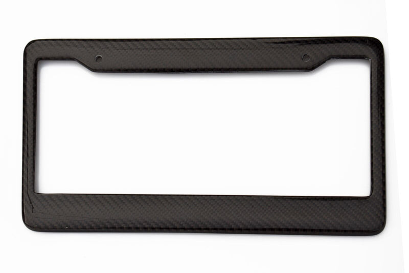 Real 100% Carbon Fiber License Plate Frame Cover Orignal 3K With Free Caps