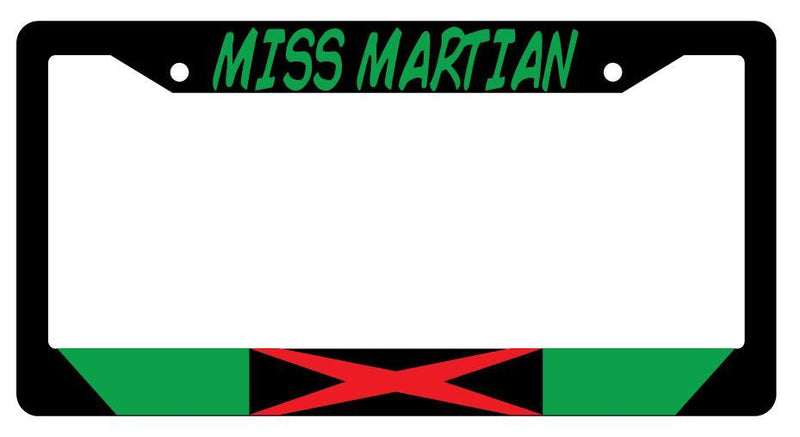 Miss Martian Black Plastic License Plate Frame Accessory DC  Mod-GRAPH9856236-171