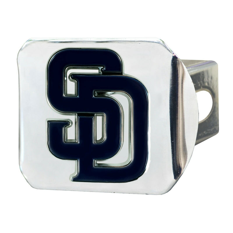 MLB San Diego Padres 3D Color on Chrome Metal Hitch Cover