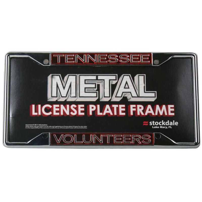 NCAA Tennessee Volunteers Metal Inlaid Acrylic Laser-cut mirror License Plate Frame