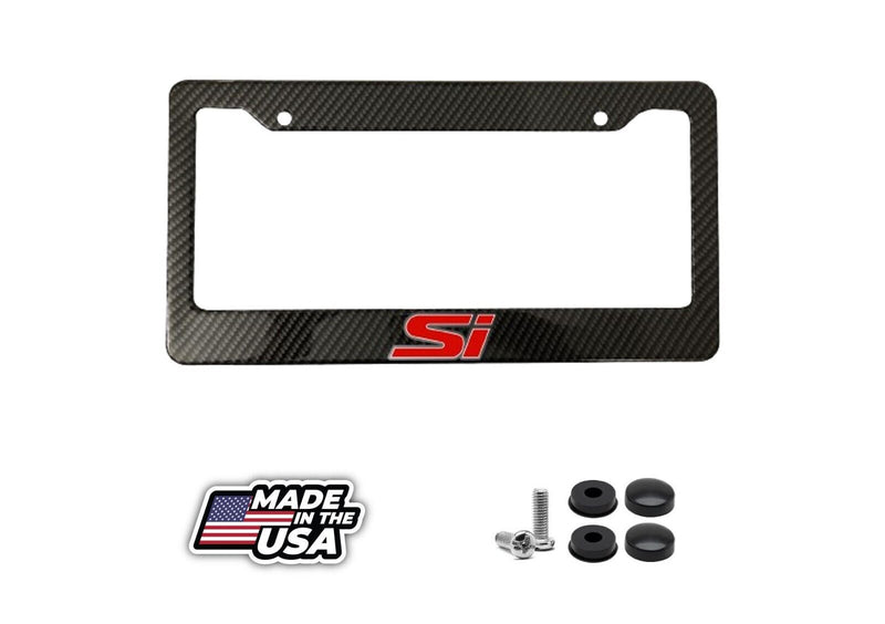 For SI Carbon Fiber ABS License Plate Frame Car Truck SUV NEW US