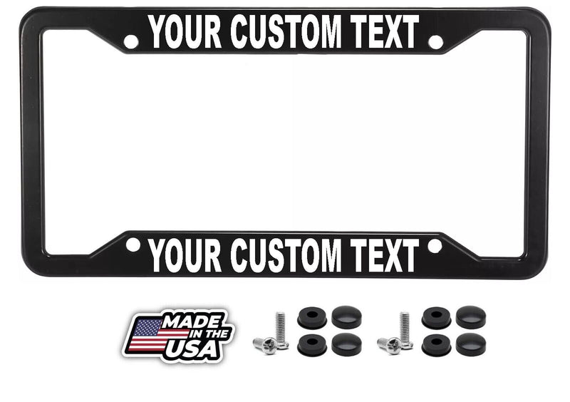 Personalize your own METAL License Plate Frame
