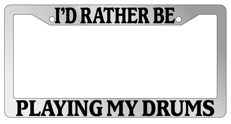 Chrome METAL License Plate Frame I&