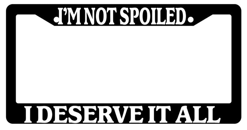 Black License Plate Frame I&
