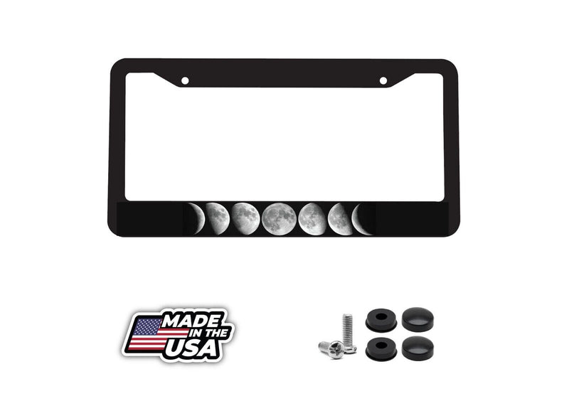 Moon Phases Lunar Eclipse Sky Galaxy Luna Astrology Car License Plate Frame