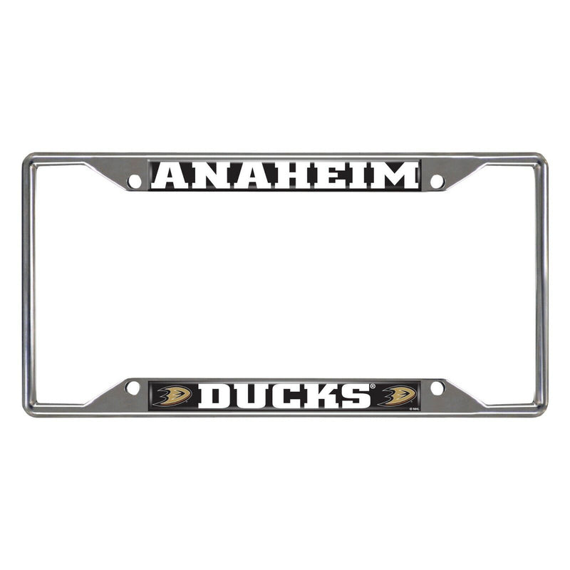 NHL Anaheim Ducks Chrome Metal License Plate Frame