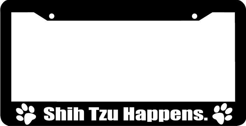 SHIH TZU HAPPENS funny License Plate Frame