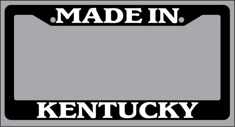 Black License Plate Frame "Made in Kentucky" Auto Accessory 1503  Mod-GRAPH9856236-2966