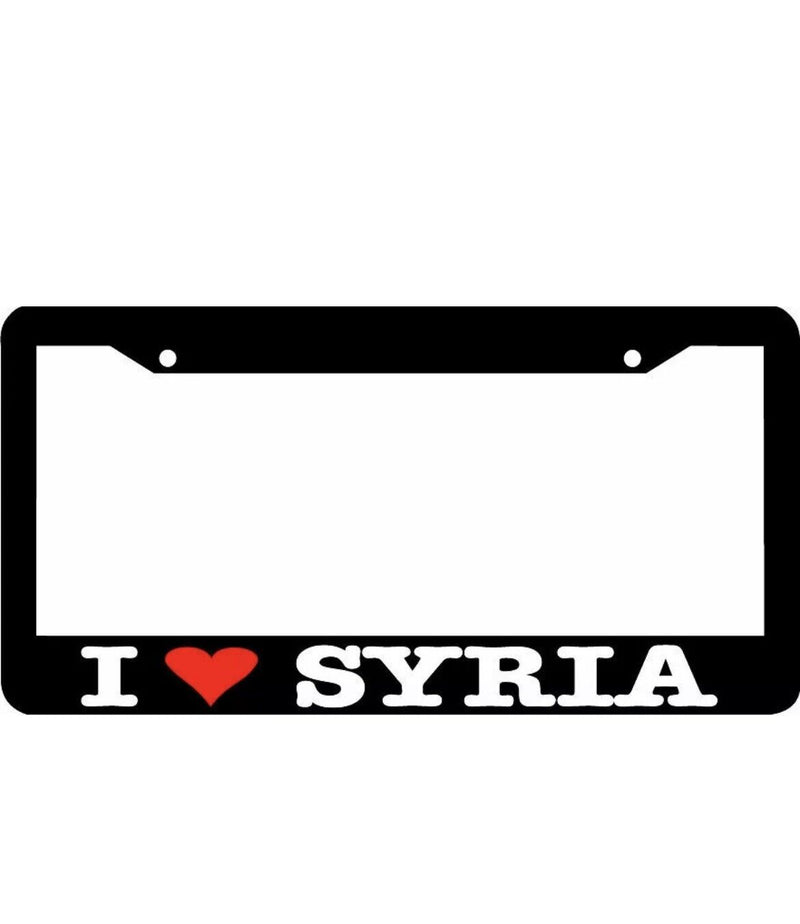 I LOVE SYRIA License Plate Frame