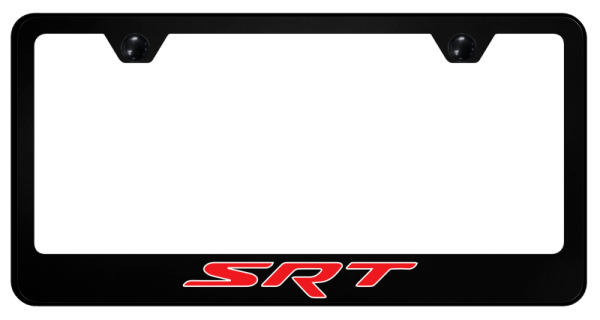New SRT Logo Black Polycarbonate License Plate Frame Official Licensed