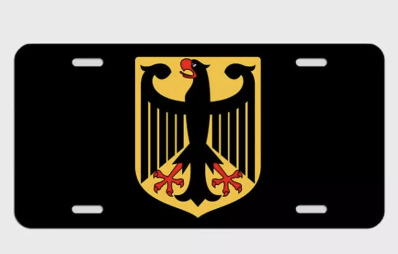 Germany German Flag License Plate Tag METAL car automobile LST019
