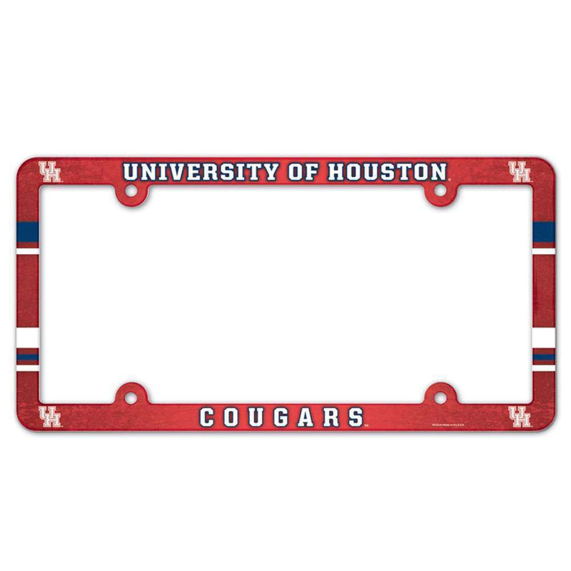 NCAA Houston Cougars Plastic License Plate Frame