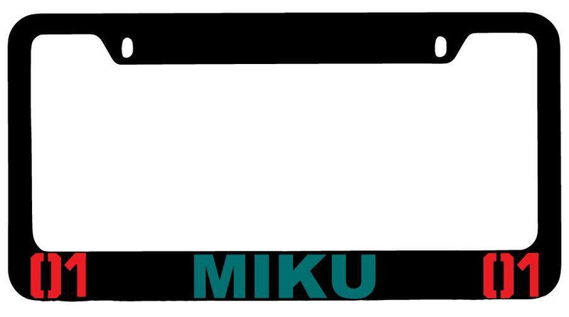 Miku Black METAL License Plate Frame Vocaloid  Mod-GRAPH9856236-7778