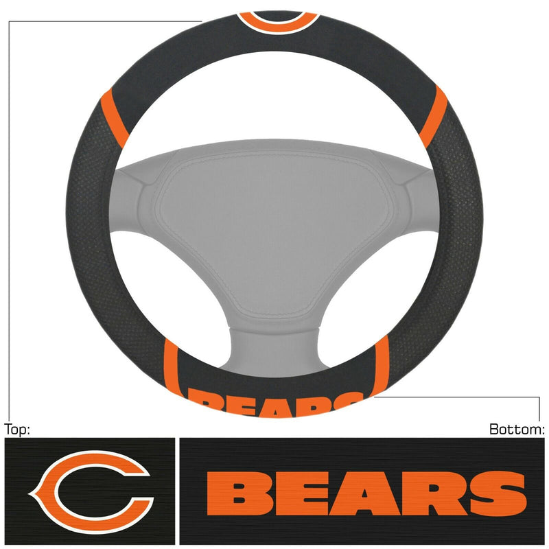 NFL Chicago Bears Embroidered Steering Wheel Cover