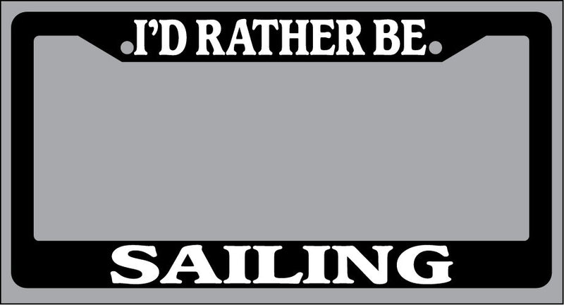Black License Plate Frame "I&