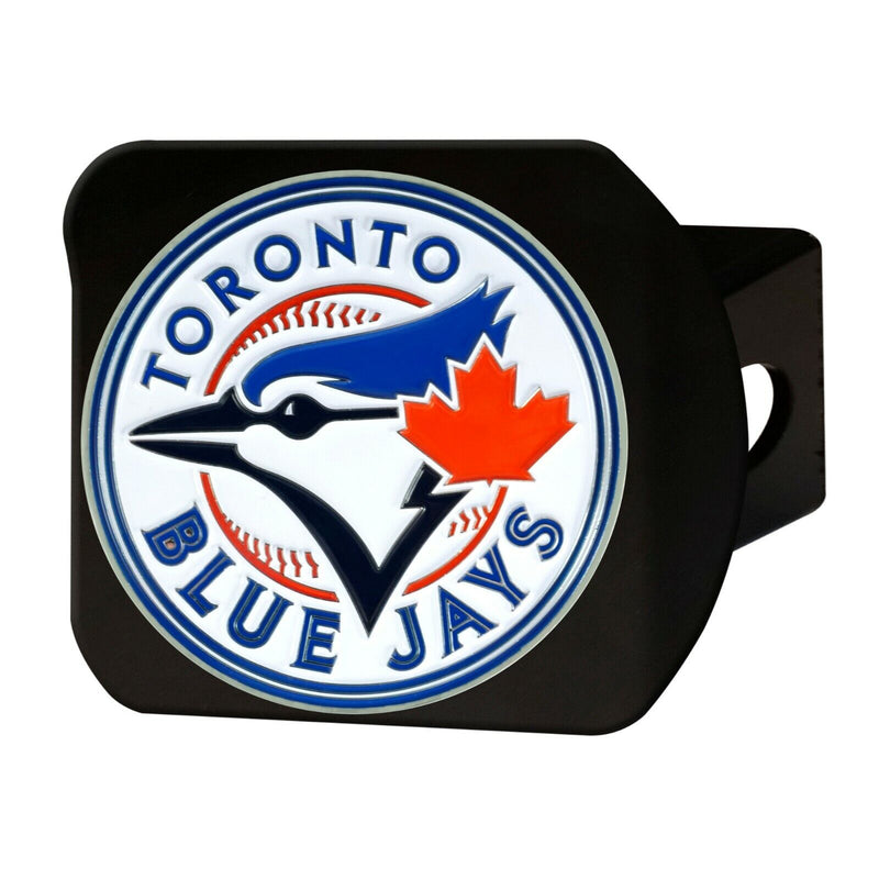 MLB Toronto Blue Jays 3D Color on Black Metal Hitch Cover