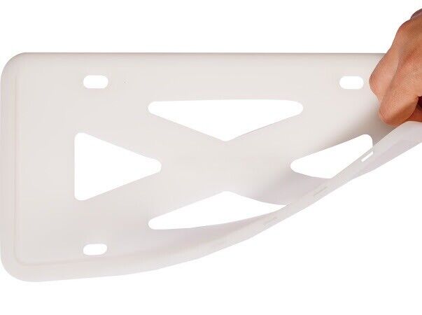 Universal Car Silicone License Plate Frame Holder White Glow Green In The Dark