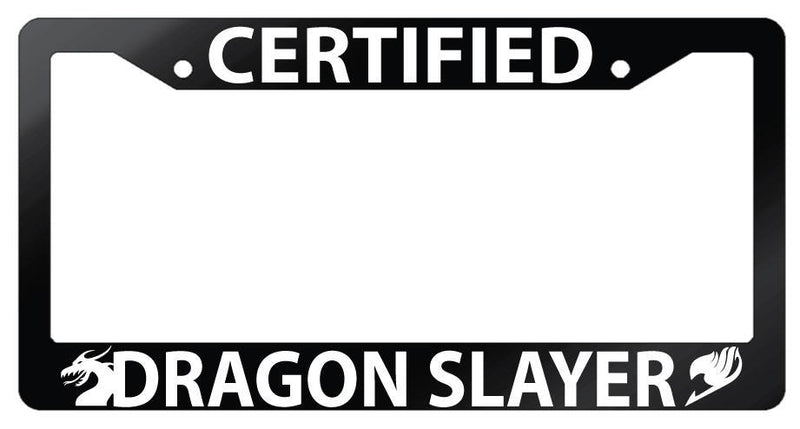 Glossy Black License Frame For Certified Dragon Slayer Auto Accessory Fairy Tail  Mod-GRAPH9856236-7305