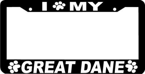 GREAT DANE PAW PRINT DOG License Plate Frame