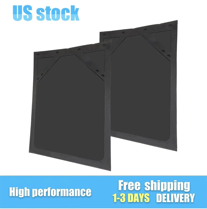 Mud Flaps 30" x 24" Rubber for Semi Truck Trailer Heavy Duty Design Chevron Pair