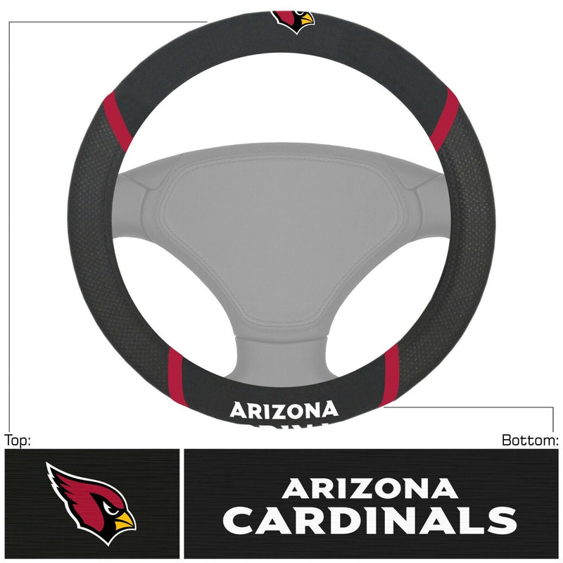 NFL Arizona Cardinals Embroidered Steering Wheel Cover