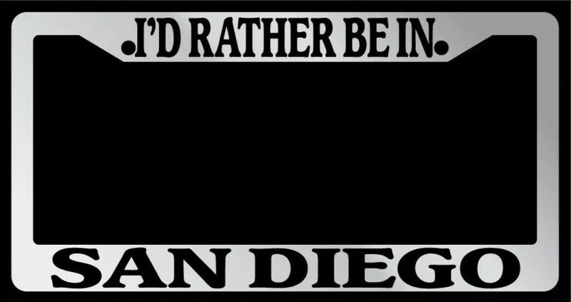 Chrome License Plate Frame "I&