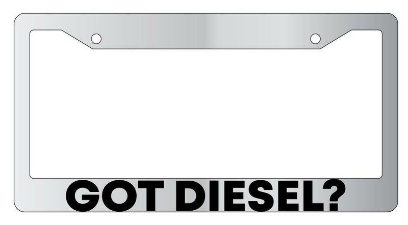 Got Diesel? Chrome License Plate Frame  Mod-GRAPH9856236-4174