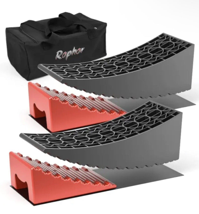 Camper Leveler 2 Packs, New Version RV Leveling Blocks Ramps, Up to 35,000 lbs.