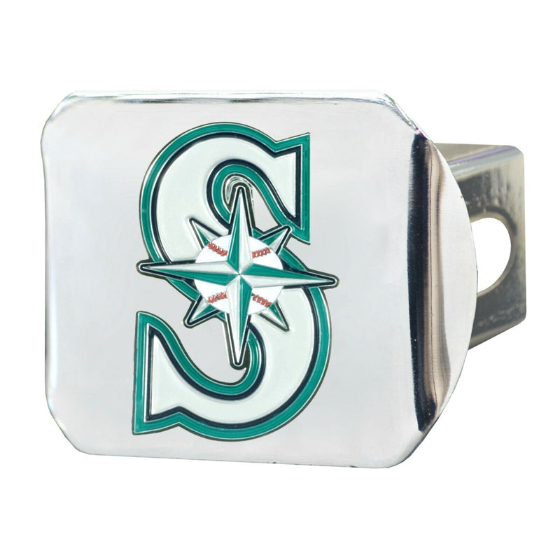 MLB Seattle Mariners 3D Color on Chrome Metal Hitch Cover