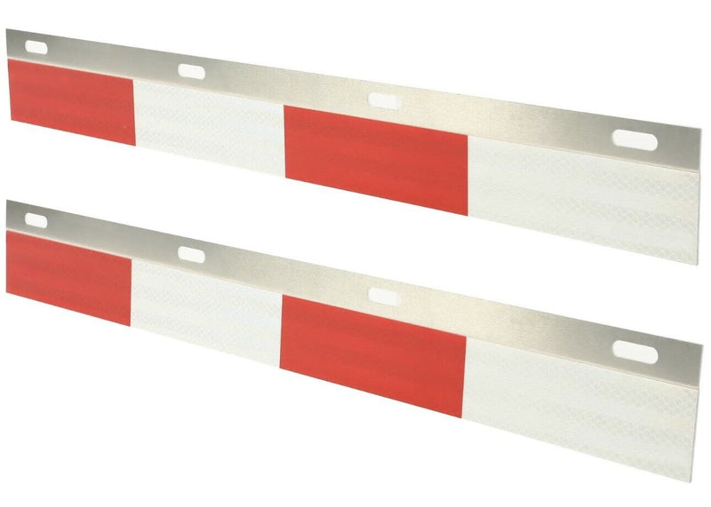 24"x3"Straight Aluminum Reflector strips for Truck Mud Flaps Hanger 2 Pcs